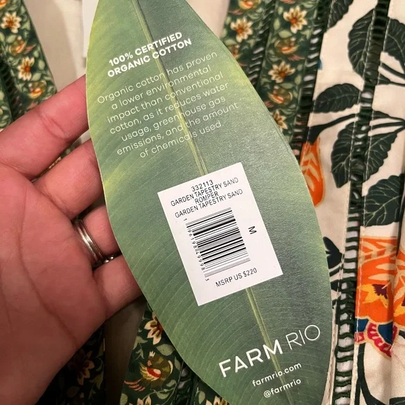 FARM Rio Garden Tapestry Sand Romper - Picture 3 of 3